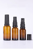 Bouteille vide rechargeable en verre ambré idéal pour lotion crème huile essentielle voyage petit récipient 15ml 20ml 30ml 50ml 100ml