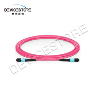 Longueur personnalisée 24F intérieur Cordon de raccordement à fibre optique MPO/F-MPO/câble de raccordement à fibre optique F-OM3