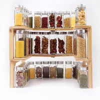 Wholesale Reusable Wall Mounted Spice Bottle Rack Holder Corner Basket  Shelf For Kitchen Home Storage