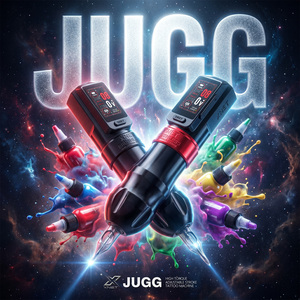 เครื่องสักไร้สาย XNET JUGG 2400mAh มอเตอร์ไร้แปรงถ่าน 1.0-5.0 มม. ปรับระยะชักได้โดยตรง สำหรับงานศิลปะบนร่างกาย - Product Image 1
