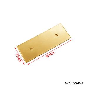 Bolsa de moda, accesorios de decoración de Hardware, placa de identificación de <span class=keywords><strong>Metal</strong></span>, logotipo resistente a la corrosión personalizado, piezas de bolsa, accesorios - Product Image 4