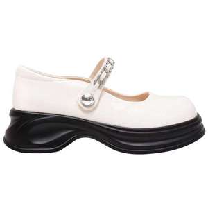 Mary Jane Shoes with Rhinestone Strap Accent - Product Image 3