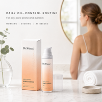 Sérum Visage Anti-Imperfections Orange à Ferment Bactérien Double, Niacinamide et Acide Salicylique, Contrôle du Sébum, Vente Directe Usine, Fourniture OEM ODM