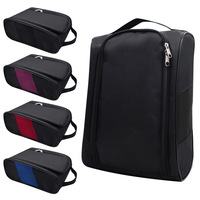 Bolsa Impermeable de Nailon para Zapatos de Golf con Malla Transpirable, Almacenamiento Portátil para Calzado Deportivo, Organizador de Tees y Pelotas para Actividades al Aire Libre
