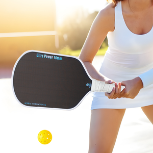 Chất lượng cao tùy chỉnh sợi carbon pickleball mái chèo 16mm thermoformed hạt mờ bề mặt chưa từng có kiểm soát giải trí - Product Image 3