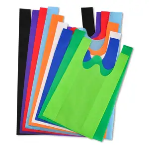 Wholesale Factory direct supplier professional custom durable foldable eco friendly laminated non woven vest shopping bag