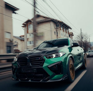 Kit carrosserie en fibre de carbone de style LD pour BMW X6M F96, lèvre avant en fibre de carbone, jupe latérale, diffuseur arrière, spoiler, capot, kit carrosserie - Product Image 5