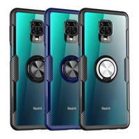 Étuis transparents pour Xiaomi Mi 10T Pro Redmi Note 10 9 9S 9T Pro Max 8 T 8T 7 5 Note10 Coques antichoc avec support d'anneau