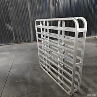 Plateforme en acier épaissi pour chariot élévateur Depotfit, charge statique personnalisable, entrepôt à quatre entrées, palette d'atelier en fer 4-en-1