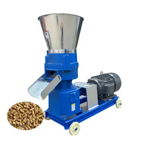 Cheap Sale grass hay pellets for cattle feed commercial animal feed pellet making machine with diesel engine