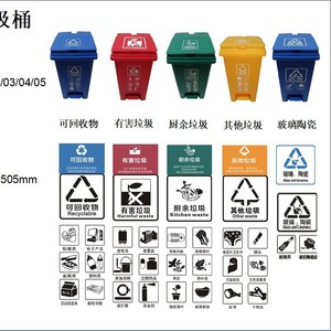 Xiamen low-value-added recycling <b>bins</b>, thickened plastic, can be trailer-mounted, and are suitable for street and property - Product Image 5