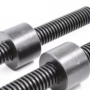 <span class=keywords><strong>Tige</strong></span> <span class=keywords><strong>filetée</strong></span> <span class=keywords><strong>trapézoïdale</strong></span> à double extrémité pour la construction et le transport ferroviaire, pré-insertion, haute résistance, finition noire oxydée - Product Image 1