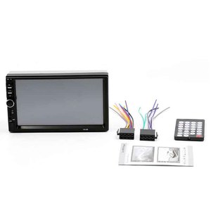 7018b Reproductor Multimedia para Auto con Pantalla Táctil LCD de <span class=keywords><strong>2</strong></span> <span class=keywords><strong>Din</strong></span>, Electrónica para Auto, Reproductor de DVD, Radio FM Estéreo - Product Image 4