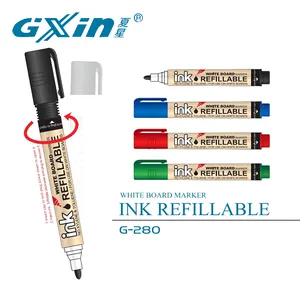 Personalizzato Dust Trasporto Scalpello Proiettile Punte Ricaricabile Clip Dry Erase Inchiostro Whiteboard Marker