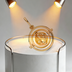Convertidor de Hora Universal Chapado en <span class=keywords><strong>Oro</strong></span> con Zirconio en Forma de Corazón de Plata 925 - Sombrero Mágico del Ladrón Volador para Panola - Sin Cuentas Fijas para DIY - Product Image 3