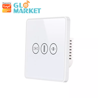 Commutateur de volet roulant Wifi/zigbee, contrôle vocal intérieur de volet de fenêtre global, application Tuya, commutateur de rideau intelligent