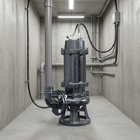 Pompe à eaux usées submersible municipale WQ en acier inoxydable, anti-colmatage, haute efficacité, grand débit, avec broyeur, pour fosse résidentielle