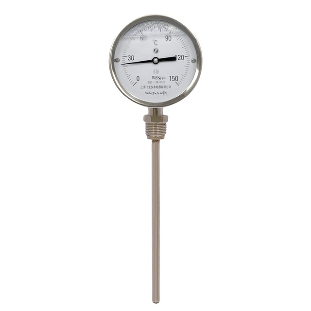 All Stainless Steel Bimetal Thermometer Digital Thermometers Shockproof Temperature Measuring Instrument Water Thermometer Gauge