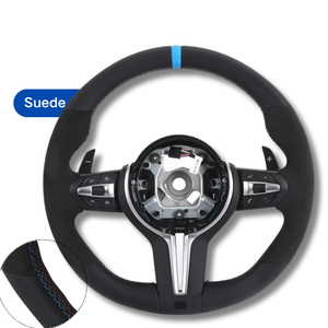 Volante Personalizado con Calefacción, Costuras a Color y Cuero para <span class=keywords><strong>BMW</strong></span> F30 F10 E92 M3 F80 <span class=keywords><strong>M5</strong></span> X3 M40i 2015 535i E9X Z4 E85 320i - Product Image 1
