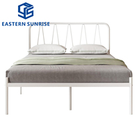 Cadre de lit simple et durable en métal pour lit simple, lit queen/king size, pour enfants/adultes, meubles de chambre à coucher