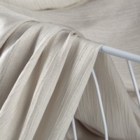Tissu en mousseline de polyester 100 % tissé à côtes losangées, teint en fil, pour hijab et abaya, réversible, respirant, toucher doux