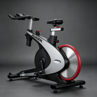 Vélo de spinning d'intérieur commercial avec volant d'inertie arrière et écran LCD pour la remise en forme à domicile