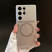 Coque de téléphone en acrylique pour S26 ULTRA, magnétique mate pour S26+, protection avancée du film d'objectif pour S23 U et S25 U