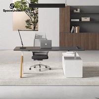 SpaceUnited Mobilier de bureau de luxe Bureau ergonomique réglable en hauteur pour cadres et managers