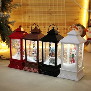 Belle lampe de Noël festive avec musique lumineuse, lanterne de Noël avec neige pour les festivals, décorations élégantes de <span class=keywords><strong>lampadaire</strong></span> de Noël - Product Image 5