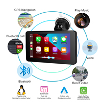 Kamera Dasbor Nirkabel 7-Inci dengan Carplay, Lensa Ganda Depan/Belakang, Kotak AI, Radio FM, GPS, Resolusi 1440p, Garansi 1 Tahun