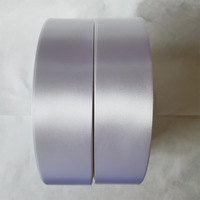 Étiquette de vêtement/t-shirt/vêtement lisse vierge Étiquettes d'entretien de lavage Matériau Ruban de satin/taffetas de nylon/polyester