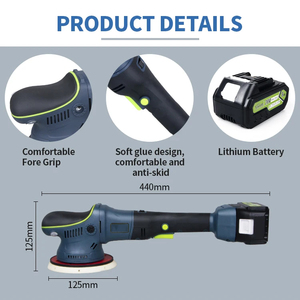 מטען חשמלי אלחוטי מכונת ליטוש סוללה אלחוטית חיץ da a כפול פעולה מכונת פולישר - Product Image 5