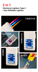 Dericsson Luxury Cigar Lighter Ciggerate Voice Ignition Lighters Support Custom LOGO - Product Image 3