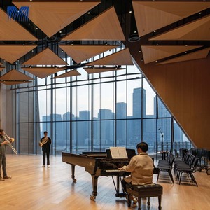 Nhà Máy bán hàng trực tiếp phẳng kim loại tiệc Bảng điều chỉnh thả phổ biến kim loại thả Dải thiết kế gạch ép nhôm lưới Trần - Product Image 5