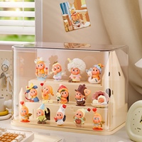 Boîte de présentation rectangulaire empilable en plastique transparent Star People pour figurines, avec couvercle anti-poussière, organisateur de rangement 13.5