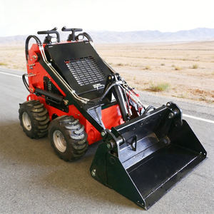 Mini-chargeuse sur pneus polyvalente avec benne pour travaux de construction extérieure et préparation de chantier - Product Image 1