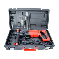 Perceuse à percussion industrielle professionnelle 220V, ensemble d'outils électriques filaires, marteau perforateur rotatif électrique