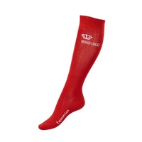 Chaussettes d'équitation écologiques en fibre de bambou bio pour hommes, chaussettes longues personnalisées pour femmes, chaussettes équestres épaisses