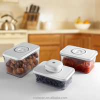 Ensemble de boîtes hermétiques transparentes KZR, boîte de conservation sous vide rectangulaire pour viande, récipient de conservation sous vide pour aliments