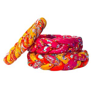 กำไลข้อมือรุ่น Rang Mahal ทำด้วยมือคอลเลกชันเครื่องประดับพื้นเมืองที่ได้รับแรงบันดาลใจจากศิลปะราชสถานและความสง่างามตามเทศกาล - Product Image 3