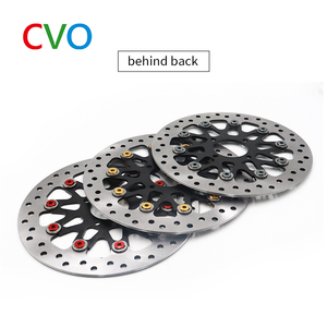 Đĩa phanh xe máy điện, kiểu cánh quạt nổi, độ dài 267mm, 4 lỗ, đã được độ chế - Product Image 3