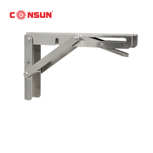 Soporte de Pared Plegable de Alta Resistencia para Estantes, Soporte Triangular Plegable de Acero Inoxidable para Estantes - Product Image 1