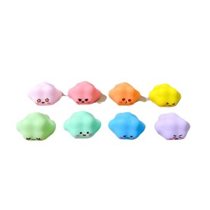Breloques Nuages Emoji Colorés Miniatures en Alliage de Zinc, Ensemble de Bijoux DIY, Pendentifs Unisexe en Forme de Dessin Animé, Cadeau - Product Image 1