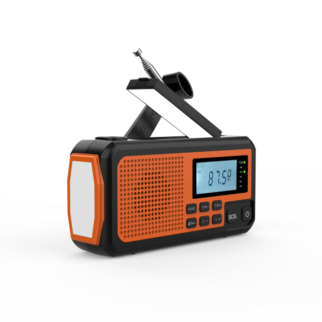 Portable Emergency Hand Crank Solar Multi-functional Digital Radio With AM FM SW,power Bank ,SOS Flashlight,lamp, Outdoor Using