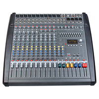 YAIKA DMX1400 Amplificateur professionnel 1000W*2 haute puissance 14 canaux DJ Karaoké Mixeur audio 198 effets prédéfinis +41dBu Mono Line