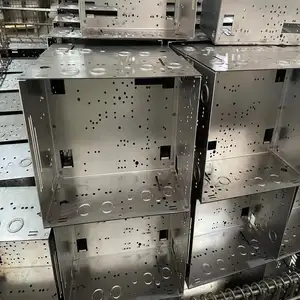 Servicio de procesamiento de corte por láser de chapa de acero inoxidable Fabricación de chapa de metal OEM caja de carcasa de metal personalizada