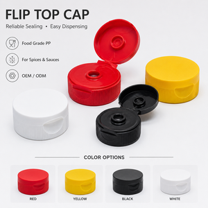 Tapa abatible de PP de grado alimenticio OEM ODM personalizada para botellas de especias y salsas, color personalizado, a prueba de fugas, fácil de abrir, venta al por mayor - Product Image 6