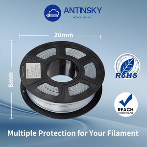 เส้นใยพิมพ์ 3 มิติ Antinsky PLA Silk หลายสี ขนาด 1.75 มม. น้ำหนัก 1 กก. ผิวมันเงา ความทนทานสูง ความเร็ว 50-200 ม./วินาที เส้นใย PLA Silk - Product Image 5