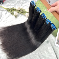 Cheveux humains vietnamiens de qualité supérieure, 100% naturels, bruts, grade 15A, lisses comme des baguettes, non traités, en lots