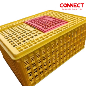 ตะกร้าพลาสติกแบบมีรูระบายอากาศสำหรับงานหนัก ซ้อนกันได้ ใช้สำหรับจัดเก็บ ขนส่ง และเก็บของ พร้อมถาดสำหรับตากแห้ง - Product Image 1